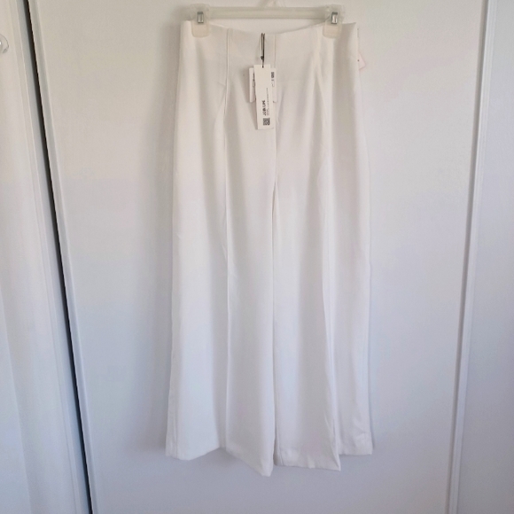 Zara Pants - NWT Zara white wide leg trousers